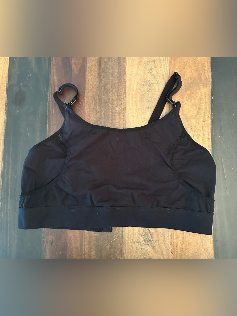 Source Unknown Black Seamless Nursing Bralette